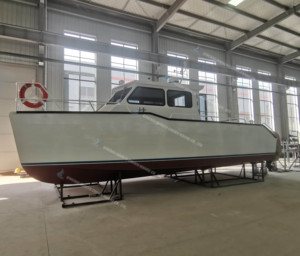 Bateau de pêche en catamaran en aluminium certifié CE de 10 mètres, 12 sièges passagers, deux moteurs hors-bord pour la navigation en haute mer - Product Image 6