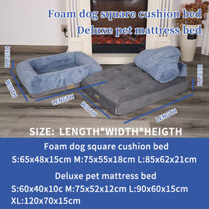 Memory Foam <span class=keywords><strong>Dog</strong></span> Square Bettdecke Abnehmbares Kissen Pet <span class=keywords><strong>Dog</strong></span> <span class=keywords><strong>Bed</strong></span> Weiche und wärmende Pet Betten - Product Image 5