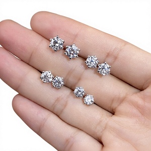 Lurba Jewels Hot Classic Design 18K White Gold <b>Stud</b> Earrings 0.3ct Lab Grown Diamond Wedding Gift - Product Image 2