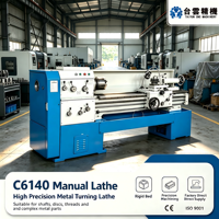 C6140 Horizontale Konventionelle Drehmaschine mit Hoher Schneidleistung, Kompakter und Robuster Bauweise für Metallbearbeitung in Werkstätten