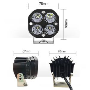 Projecteur LED pour moto, éclairage de voiture 3 pouces 40W, modification bicolore, ultra-lumineux, étanche, systèmes d'éclairage automobile - Product Image 5