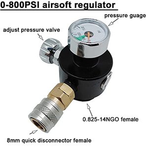 Regolatore ULTRAFORCE 0-800PSI con Connessione Rapida 8mm per Ricarica Gas CO2/<span class=keywords><strong>HPA</strong></span> per Softair - Product Image 2