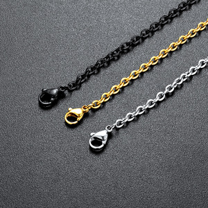 Collier en acier inoxydable à maillons en O, unisexe, chaîne de clavicule, chaîne de pull, vente en gros d'usine - Product Image 2