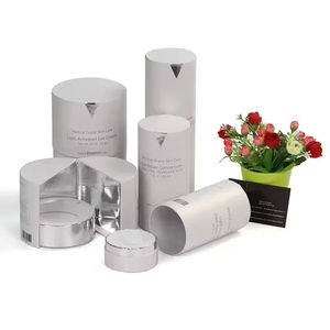 Cylindre cosmétique logo personnalisé emballage alimentaire boîte de masque facial produit de soin de la peau bougie tube en papier rond - Product Image 2
