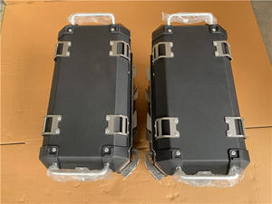 Boîte latérale carrée pour moto, boîte en alliage, boîte supérieure en aluminium de 36 L, renforcée, protection des coins intérieurs, étanche - Product Image 6