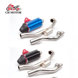 CRF150 CRF230 CRF250รถจักรยานยนต์ท่อไอเสียด้านหน้าการเชื่อมโยงท่อ Tubo หนีระบบ Moto สำหรับ CRF150F CRF230F 2003 - 2016