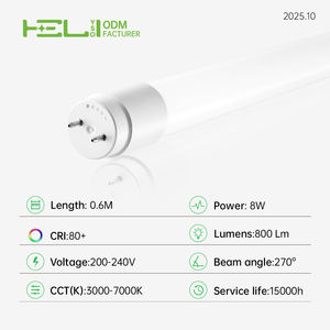 Светодиодная лампа-трубка с регулировкой цветовой температуры, минималистичный дизайн, 8 Вт, 3600 лм, 66 мА, умная светодиодная лампа, CRI 80+, угол рассеивания 270° - Product Image 2