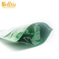 Sac en plastique personnalisable, contenant pour fenêtre, en aluminium imprimé, Transparent, à fermeture éclair pour serpent, OEM,