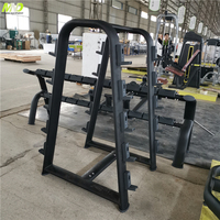 Barre de musculation fixe MND Fitness IRON BULL, barre droite et courbée pour haltères, rack de barres pour la maison et la salle de sport
