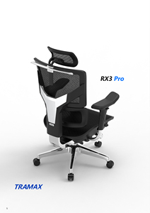 Silla de Oficina Moderna Negra con Malla, Reposabrazos 6D, Varilla de Elevación de Gas de Cuatro Niveles, Estructura de Acero Inoxidable, Diseño de Tela Elegante de 350 Alu - Product Image 3