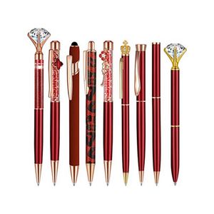 Logo High Quality Wholesale <b>Crystal</b> Diamond <b>Top</b> Metal Ballpoint Pen - Product Image 1