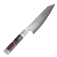 Ensemble de couteaux de cuisine en acier inoxydable à motif Damas, certifié CE, écologique et populaire de la marque Keensun, avec des lames durables