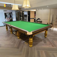 Table de billard professionnelle en bois massif de 12 pieds avec retour de balles, idéale pour les tournois et usage commercial – Fabrication chinoise à prix compétitif