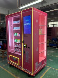 Distributeur automatique intelligent de produits cosmétiques rose avec fonctions SDK et monnayeur, conforme ADA, graphismes personnalisés pour parcs à thème - Product Image 6