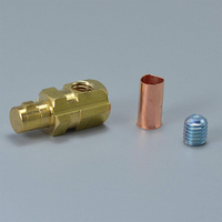 Ensemble de connecteurs et prises pour câble de soudage TIG DKJ10-25 avec raccord rapide rouge et noir
