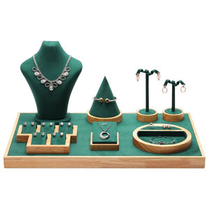 Nuevo Expositor de Joyería de Lujo para Exhibición de Joyas, Aretes, Collares, Anillos, Pulseras, Expositor de Joyería de Microfibra para Tienda - Product Image 4