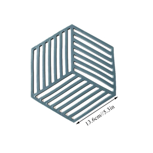 Alfombrilla Aislante de Silicona para Vajilla, Posavasos Hexagonal de Silicona, Alfombrilla Protectora de Calor para Tazones, Decoración de Mesa para el Hogar, Utensilios de Cocina - Product Image 3