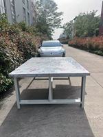 Banc de travail extra large en acier inoxydable 304 robuste avec tiroirs robustes, table d'atelier industrielle pour ateliers