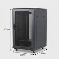 Gabinete de Servidor 18U de 1m de Profundidad, 600x800, 19 Pulgadas, Modelo TA, Caja IT para Monitoreo de Seguridad, Centro de Datos