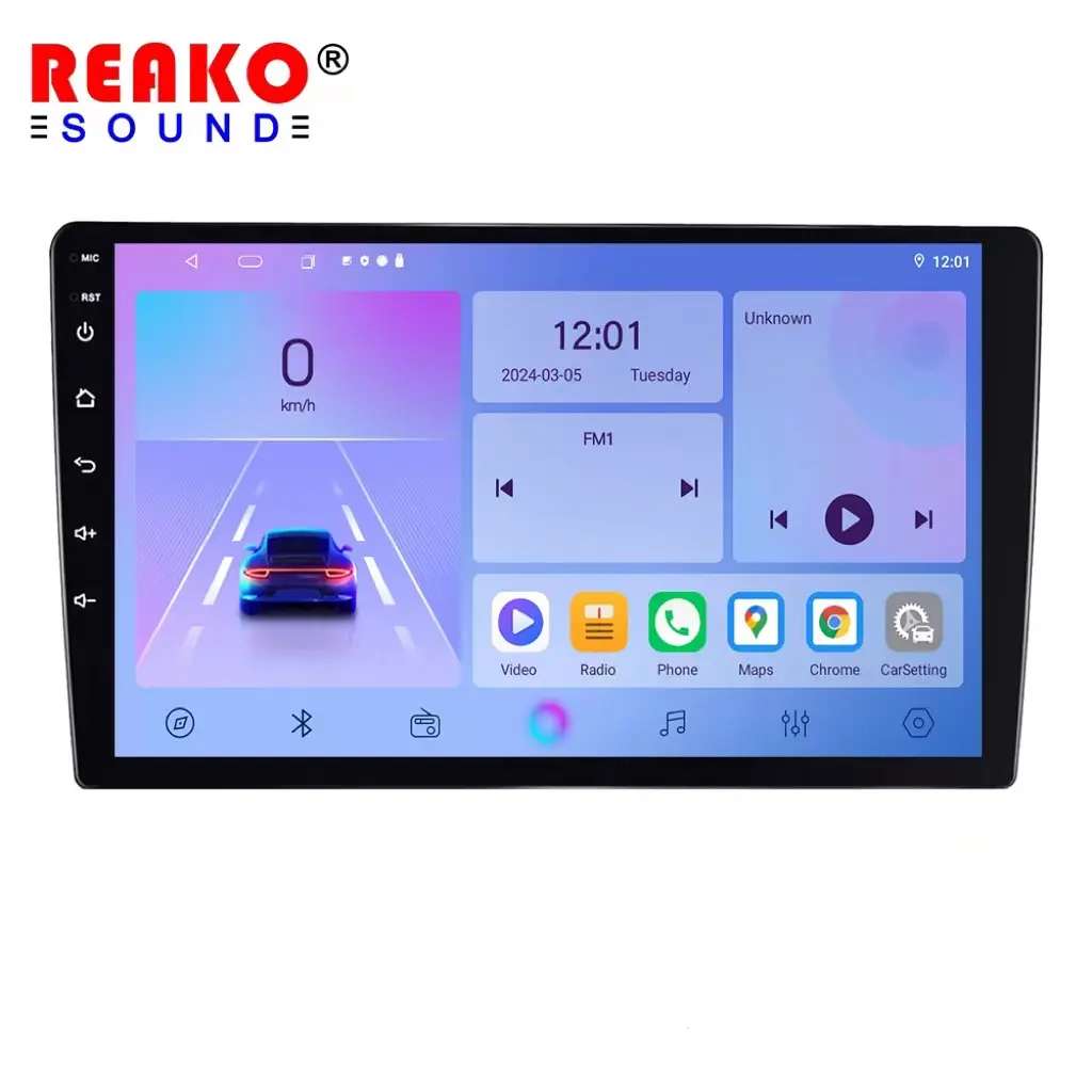 8581 Reproductores Radio Pantalla para Carro 9 Zoll 8 Nucleos 4G SIM-Karte Android Auto-Playern Radio mit Kühlventilator