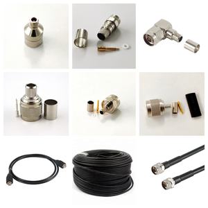 Conector Coaxial RF Hembra Tipo N de Montaje en Panel para <span class=keywords><strong>Cable</strong></span> RG316 de Doble Blindaje, 11GHz, para Pruebas y Medición - Product Image 1