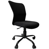 Chaise de bureau ergonomique traditionnelle pivotante en maille avec dossier ailé réglable en hauteur et fonction de glissement – Très simple et confortable
