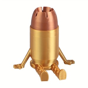 Figurine Bullet Buddy imprimée en 3D, mini-ornement de bureau en plastique, modèle de présentation fantaisie - Product Image 2