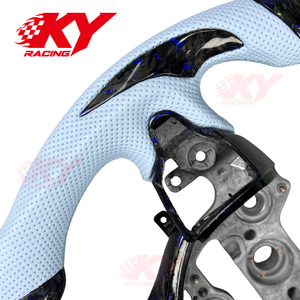 Volante Deportivo Personalizado de Fibra de Carbono Forjado con Parte Superior Plana para Hyundai Elantra N/I30N/I20N/Veloster N/Kona N 2018-2026 - Product Image 2