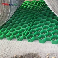 Système de grille de pavage perméable moderne en HDPE WDF de 48 mm pour allée de gravier, stabilisateur de sol pour stationnement, renforcement, plantation d'herbe