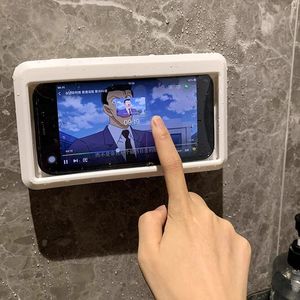 Wholesale Waterproof Anti‑Fog Anti‑Slip <b>Shower</b> <b>Phone</b> <b>Holder</b> Self‑Adhesive Wall Mount Bathroom Mobile <b>Phone</b> Bracket - Product Image 5