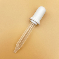 Compte-gouttes liquide en Silicone pour enfants, Pipette en plastique avec embout d'ampoule 1ML, pour les yeux