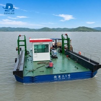 Plateforme flottante amphibie personnalisée pour excavatrice, barge de travail pour le dragage des voies navigables, l'extraction de sable et la protection des côtes