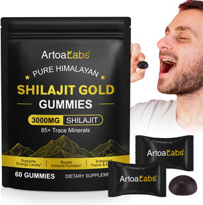 Acentiallabs Wholesale 400MG Pure Himalayan Shilajit Gummies Dietary Supplement Wild <b>Protein</b> in <b>Bottle</b> for Boost Energy - Product Image 1