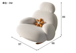 도매 거실 가구 레저 흔들의자, 발코니 거실 휴양 소파 의자, 레이지 소파 흔들의자 - Product Image 6