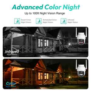 Botslab Outdoor Pan/Tilt <b>Camera</b> Pro W311 3MP 2K HD Night Vision Motion Detection Memory Card Cloud Tuya App IP66 Weatherproof - Product Image 3