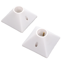 Douille de lampe carrée en forme de 86, accessoires Zhongshan, support de lampe fileté E27, câblage extractible, douille encastrée, style à vis