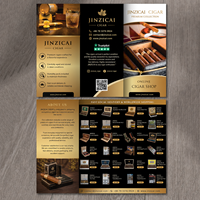 Service d'impression personnalisée de logos de marques de cigares, dépliants promotionnels, cartes, brochures, livrets, manuels d'instructions, affiches, menus