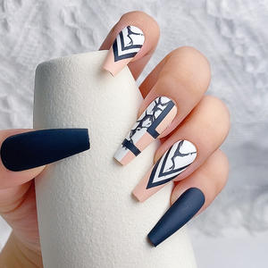 Prezzo all'ingrosso TSZS <span class=keywords><strong>unghie</strong></span> di lusso premere su 24 pz/scatola lungo <span class=keywords><strong>finte</strong></span> stampa su <span class=keywords><strong>unghie</strong></span> <span class=keywords><strong>finte</strong></span> bara <span class=keywords><strong>unghie</strong></span> con adesivo - Product Image 2