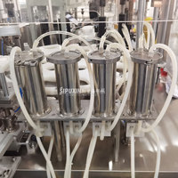 Machine de remplissage et de sertissage automatique de parfum à 4 buses, équipement de mise en bouteille d'huile essentielle avec système d'étanchéité en feuille d'aluminium