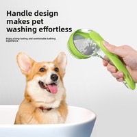 Cepillo de Baño Multifuncional de Silicona, Cepillo de Ducha Suave para Masaje y Aseo de Perros y Gatos, Cepillo de Limpieza Suave para Lavar con Champú