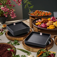 Produits tendances, assiettes carrées blanches personnalisées en usine