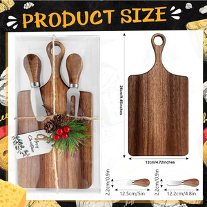 <span class=keywords><strong>Planche</strong></span> à fromage en bois d'acacia avec poignée <span class=keywords><strong>et</strong></span> ensembles de couteaux, <span class=keywords><strong>planche</strong></span> à servir pour pizza, accessoires de cuisine, <span class=keywords><strong>planche</strong></span> à découper pour fête - Product Image 2