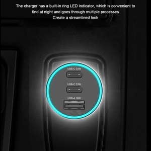 Chargeur de <span class=keywords><strong>voiture</strong></span> rapide USB C 84W, <span class=keywords><strong>adaptateur</strong></span> de charge de <span class=keywords><strong>voiture</strong></span> Type C, Chargeur Mobile pour Samsung Galaxy, Chargeur intelligent - Product Image 4