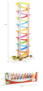 Circuit de course à 16 voies en bois, jouet miniature de <span class=keywords><strong>train</strong></span> à inertie, voiture-taxi de course, vente en gros, jouet pour enfants, nouvel an, Noël - Product Image 3