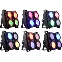 4x100W 4 Yeux DMX512 RGBW 4IN1 COB Blinder Audience LED Blinder Par Lumière Pour Studio De Théâtre