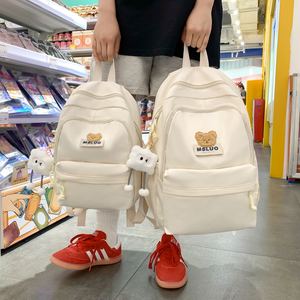 Tas sekolah beruang kartun yang indah 2 ukuran tersedia ransel gadis sekolah tinggi pendamping Mochilas - Product Image 3