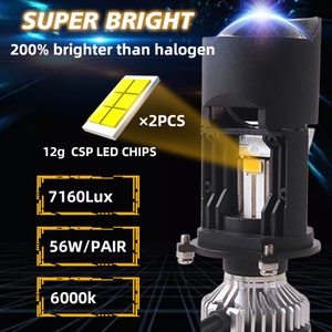 Car Led <b>Projector</b> in Auto <b>Lighting</b> System Luces Led Y9 Mini H4 Bifocal Lens Mini Led Headlight for Motorcycle Car Accessories - Product Image 2