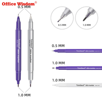 Stylo marqueur chirurgical professionnel pour la peau, stylo marqueur permanent stérile pour la peau, stylo marqueur chirurgical pour la peau, stérilité médicale
