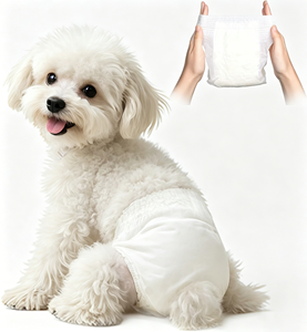 Couches jetables pour chien femelle, 360 unités °   Couches pour chiots à taille extensible, couches super absorbantes pour la période de chaleur, S 10 pièces - Product Image 2