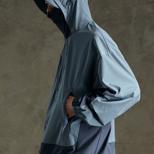 <b>Men</b> Spring <b>Lightweight</b> Quick Dry Anorak Zip up Safari Windbreaker Masked Outdoor Hiking Hooded <b>Jackets</b> Coats - Product Image 3